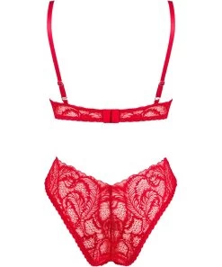 Obsessive Atenica Red Lace Lingerie Set -Sex Toy Store obsessive atenica red lace lingerie set 4