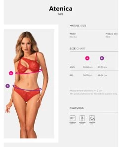 Obsessive Atenica Red Lace Lingerie Set -Sex Toy Store obsessive atenica red lace lingerie set 5