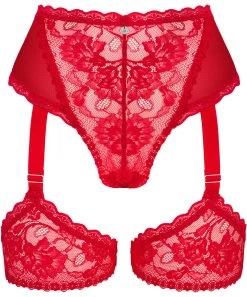 Obsessive Belovya Red Garter Briefs -Sex Toy Store obsessive belovya red garter briefs 3