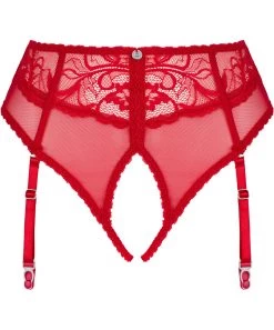 Obsessive Dagmarie Red Crotchless Garter Panties -Sex Toy Store obsessive dagmarie red crotchless garter panties 3