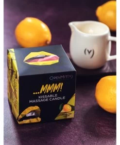 OpenMity Scented Kissable Massage Candle (125 Ml) -Sex Toy Store om lemon m