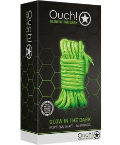 Ouch! Glow In The Dark Rope (5 / 10 M) -Sex Toy Store ouch glow in the dark rope 3