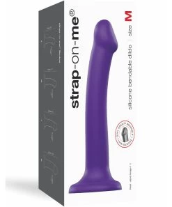 Strap-on-me Strap On Me Purple Dual Density Bendable Dildo -Sex Toy Store purple dual density bendable dildo m pack