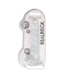 RealRock Crystal Cock Large Dildo -Sex Toy Store realrock crystal cock large clr 3