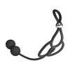 Rebel Cock & Scrotum Support Rings With Anal Beads -Sex Toy Store rebel cock scrotum support rings with anal beads