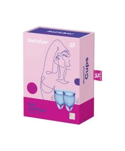 Satisfyer Feel Confident Menstrual Cup Set -Sex Toy Store satisfyer feel confident menstrual cup dark blue 4