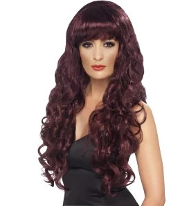 Fever Siren Burgundy Wig