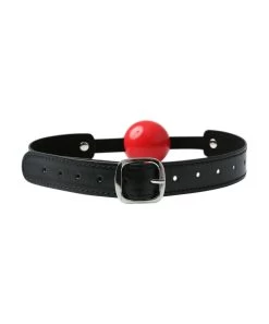S&M Solid Red Ball Gag -Sex Toy Store solid red ball gag 3