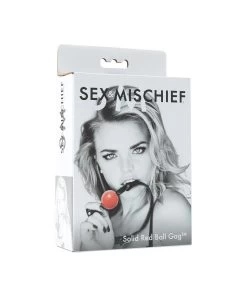 S&M Solid Red Ball Gag -Sex Toy Store solid red ball gag 4
