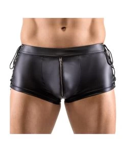 Svenjoyment Black Matte Look Trunks With Side Lacing -Sex Toy Store svenjoyment black matte look trunks with side lacing 213295817 2
