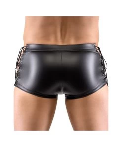 Svenjoyment Black Matte Look Trunks With Side Lacing -Sex Toy Store svenjoyment black matte look trunks with side lacing 213295817 4