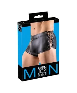 Svenjoyment Black Matte Look Trunks With Side Lacing -Sex Toy Store svenjoyment black matte look trunks with side lacing 213295817 7