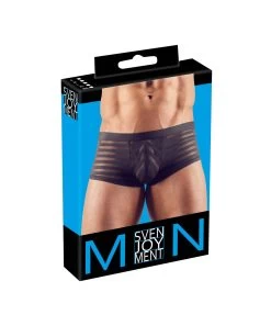 Svenjoyment Black Sheer Striped Boxer Briefs -Sex Toy Store svenjoyment black sheer striped boxer briefs 6