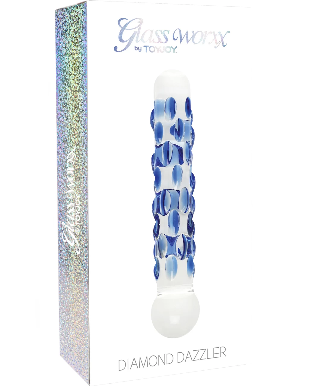 TOYJOY Glass Worxx Diamond Dazzler Glass Dildo 4 TOYJOY Glass Worxx Diamond Dazzler Glass Dildo - Image 2