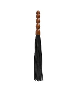 Zado Leather Flogger With Wooden Handle
